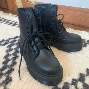Dr. Martens | Shoes | Dr Martens Vegan Mono Jadon Ii Boots Size 38 |  Poshmark